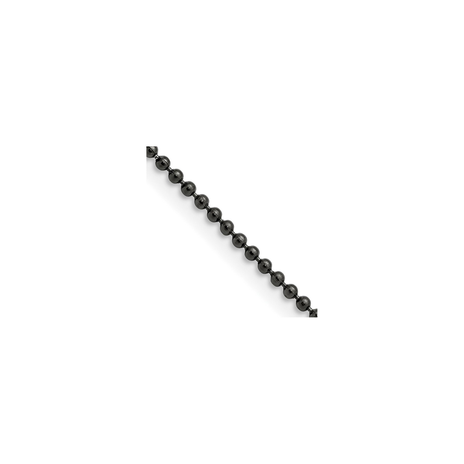 Stainless Steel 2-3mm Ball (Beaded) Chain Necklace 18-30 Inch Mens Womens