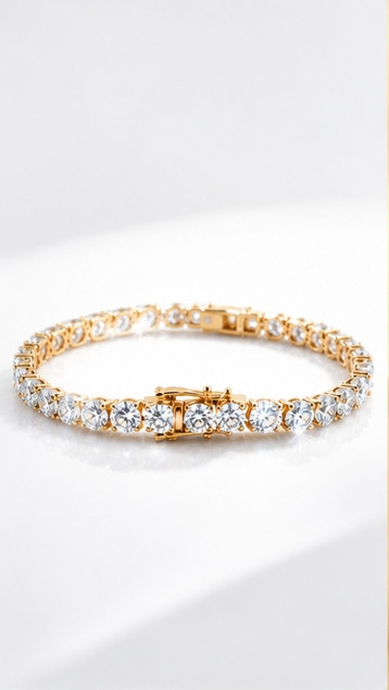 14K Gold 25.05 CTW Lab Grown Diamond Tennis Line Bracelet IGI Cert 7.5″ D-E