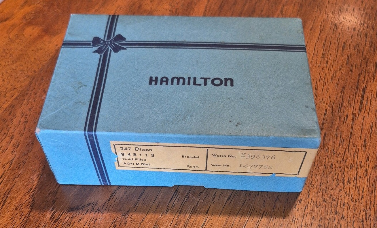 Hamilton Dixon Wrist Watch Mens 747 10K Gold Filled 17 Jewels Serviced Runs