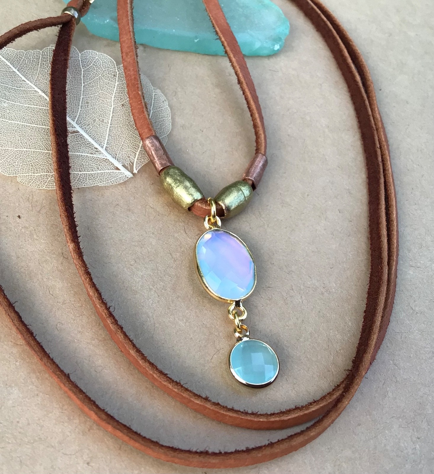 $299 Sundance Charm Necklace leather suede cord handmade artisan jewelry