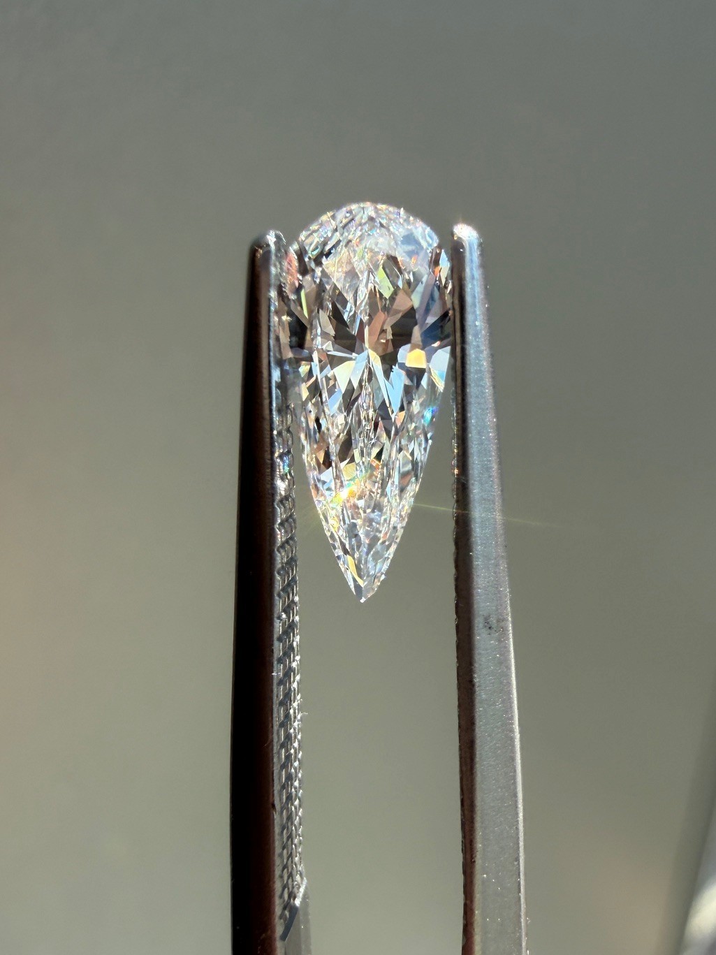 Loose Natural Untreated Earth Mined Pear DiamondE SI1 GIA Certified 0.82ct