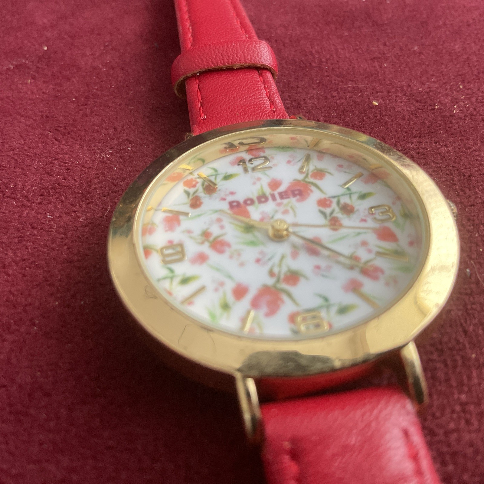 Beautiful Gold Toned Ladies / Girls Rodier Wristwatch Excellent Working Order