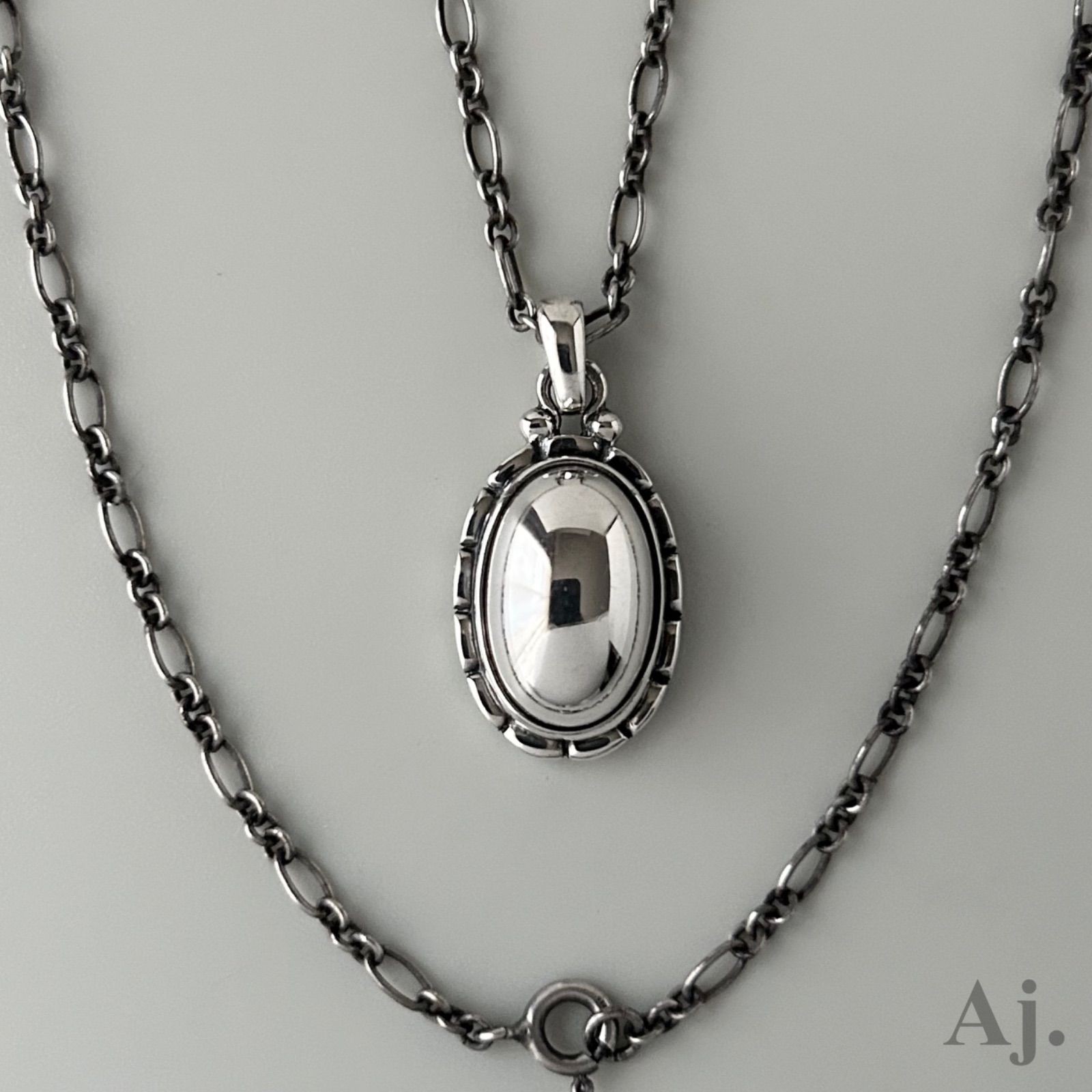 Vintage Georg Jensen 2001 Heritage Pendant Necklace Sterling Silver 925 Denmark