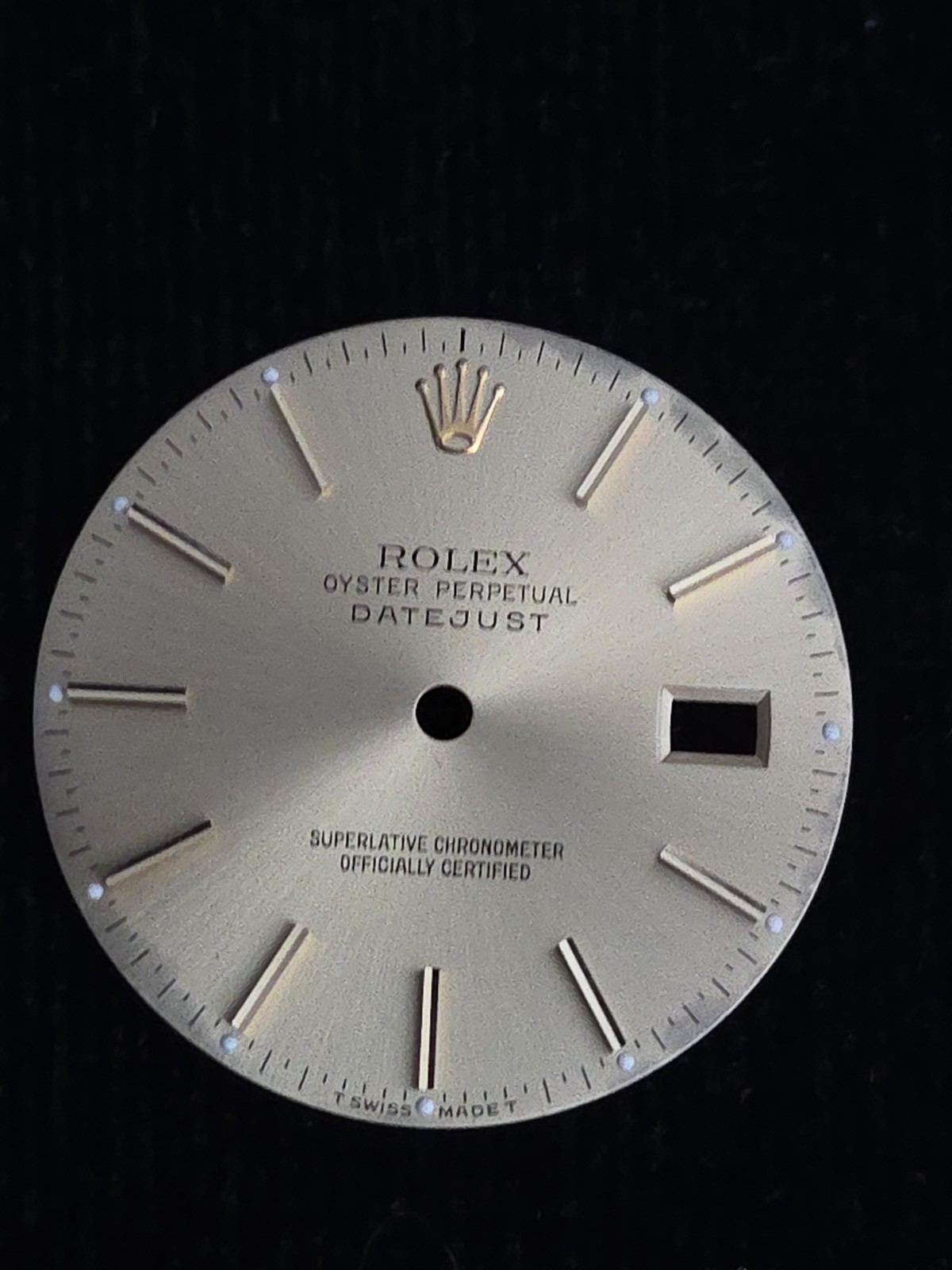 Rolex Datejust Original Dial 1960s Champagne Gold Sunburst Applied Indices