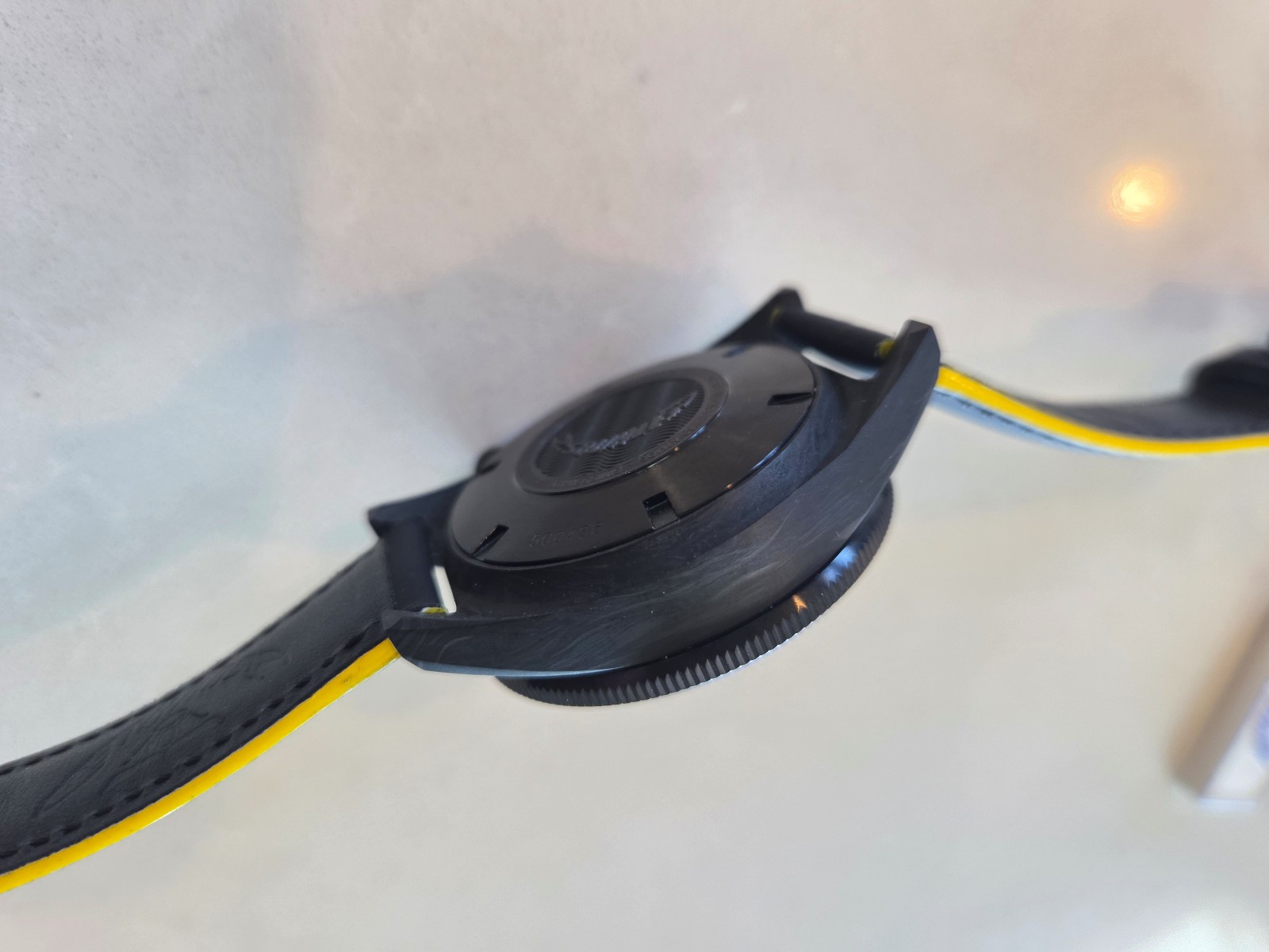 Squale T183 Forged Carbon Dive Watch with Yellow Accents