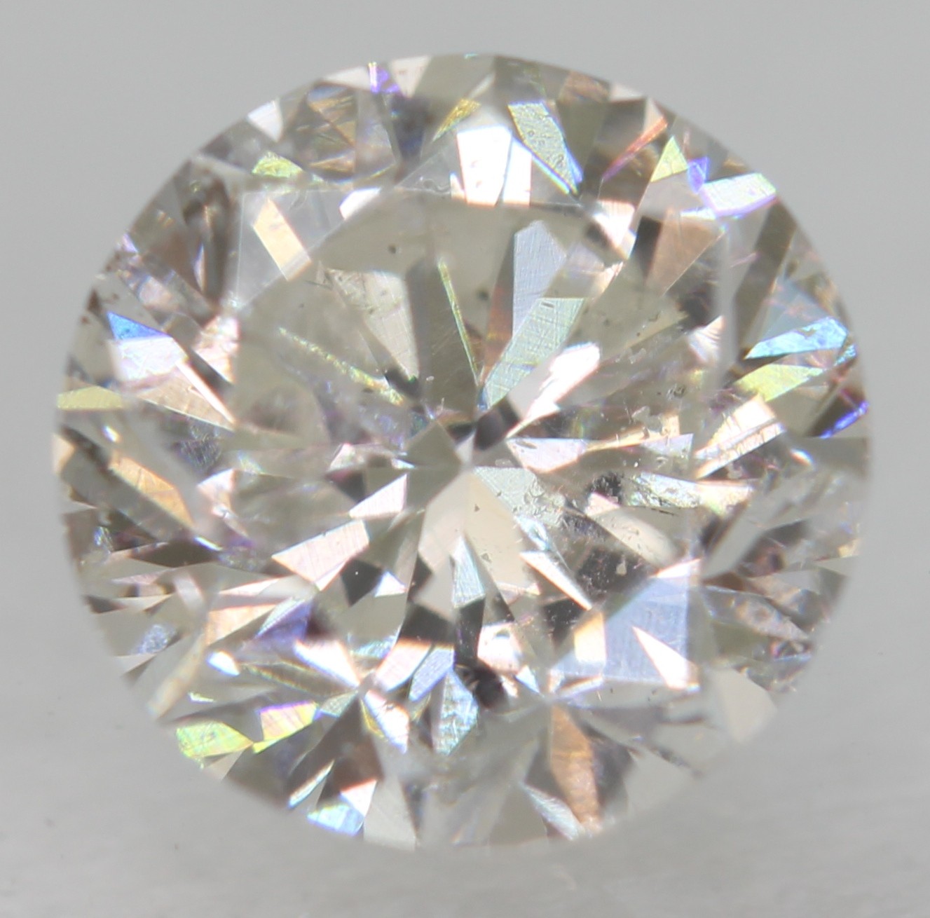 Certified 0.84 Carat F VS1 Round Brilliant Natural Enhanced Loose Diamond 5.87mm