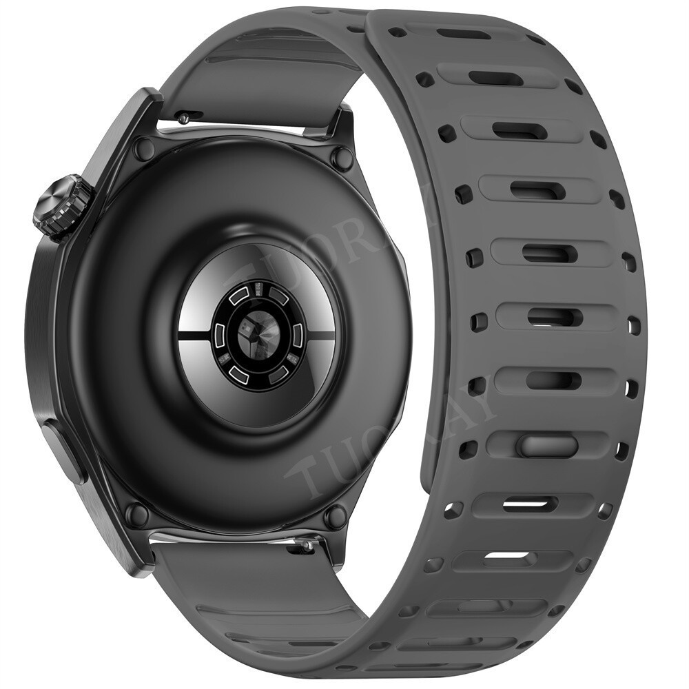 22mm Magnetic Silicone Watch Strap Band For Amazfit GTR 4 3 47mm Bip 6 Bracelet