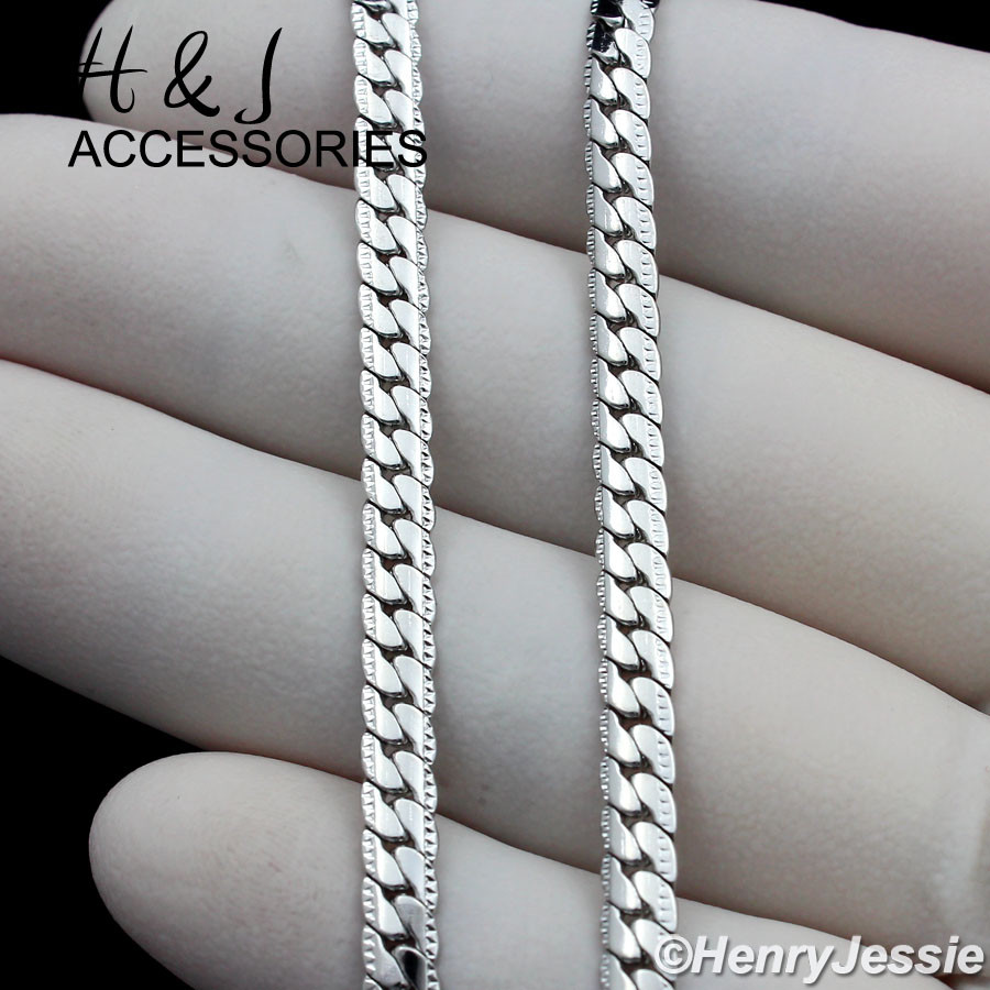 18-40″MEN Stainless Steel 8mm Silver Miami Curb Chain Necklace*N161