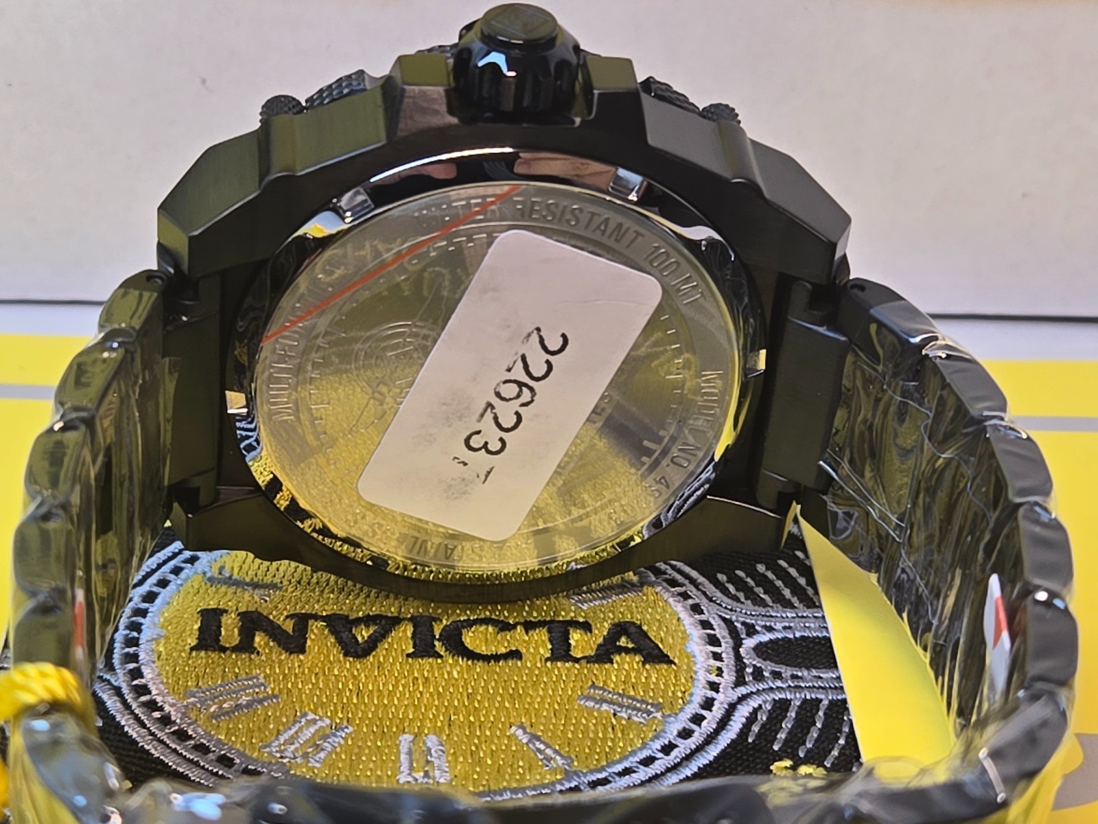 Invicta Coalition Forces Spline Mens Watch 50mm Black w/ Red Iridescent Dial NEW