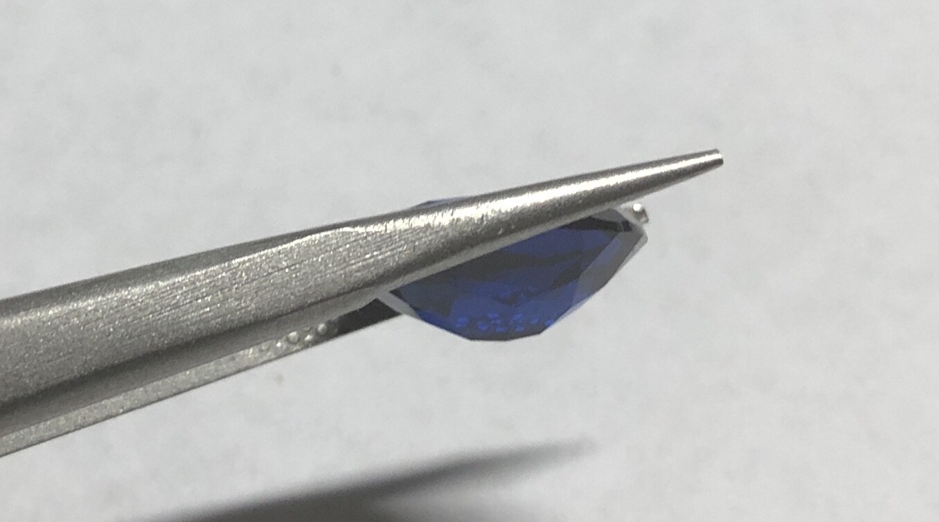 Synthetic Lab Created Spinel Blue Sapphire 14mm x 12mm Oval Loose Stone