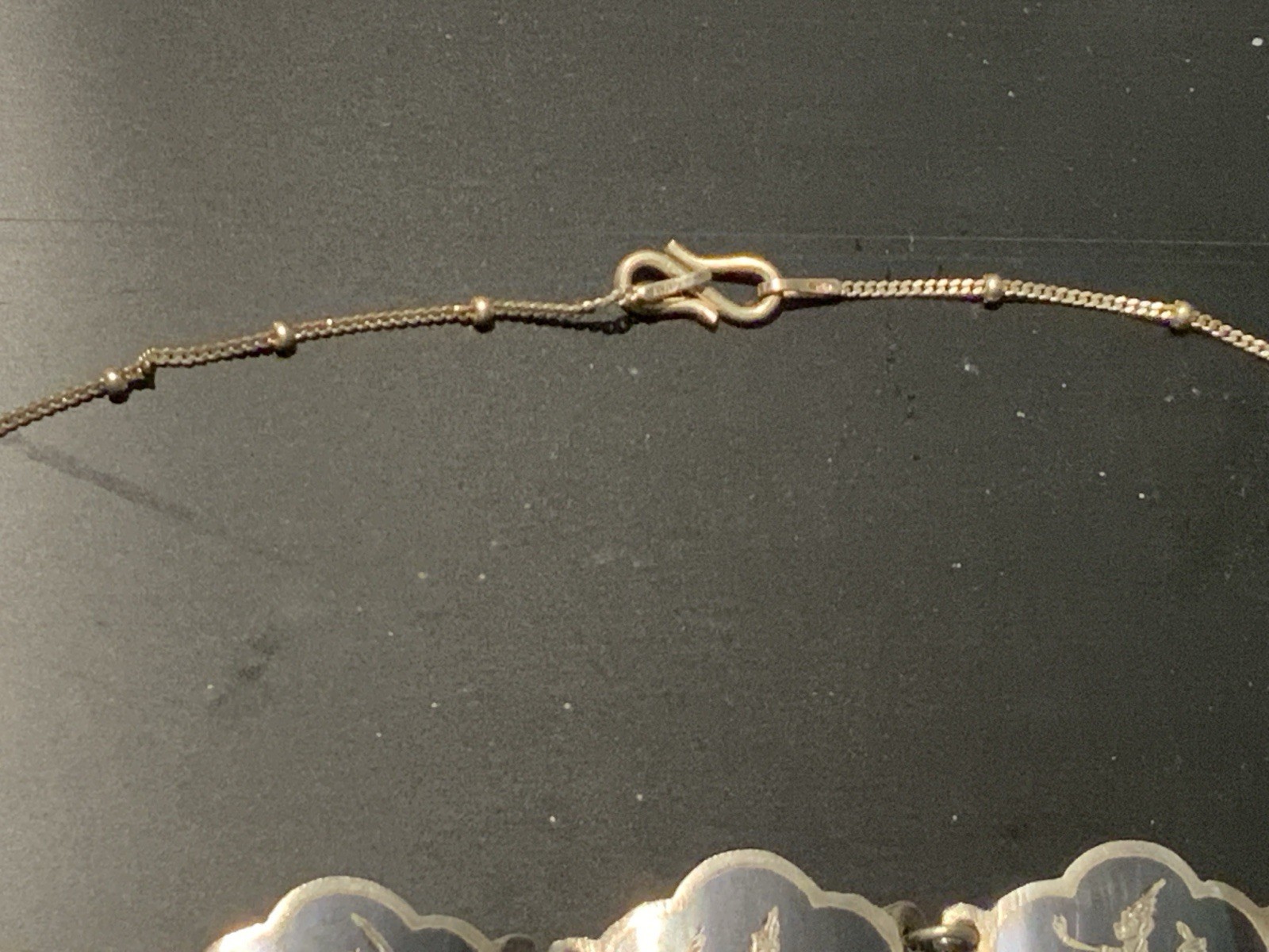 Siam Sterling Niello Set 7” Bracelet, Any Size Ring ,18” Chain With Pendant