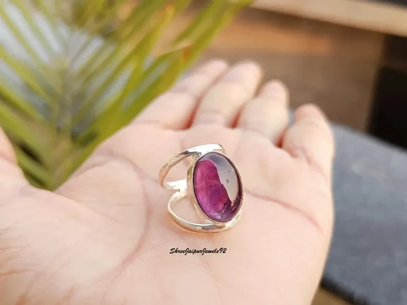 Amethyst Ring, 925 Sterling Silver Ring, Designer Ring, Beautiful Ring, All Size