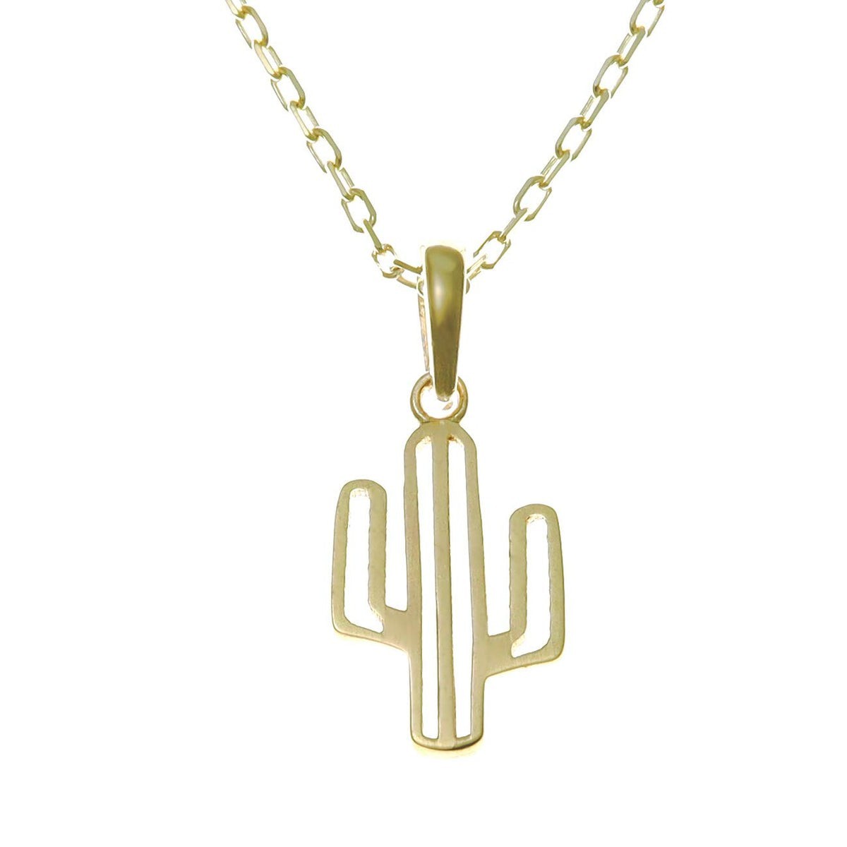 Alexander Castle STERLING SILVER CACTUS PENDANT NECKLACE ADJUSTABLE 16″ RRP £40