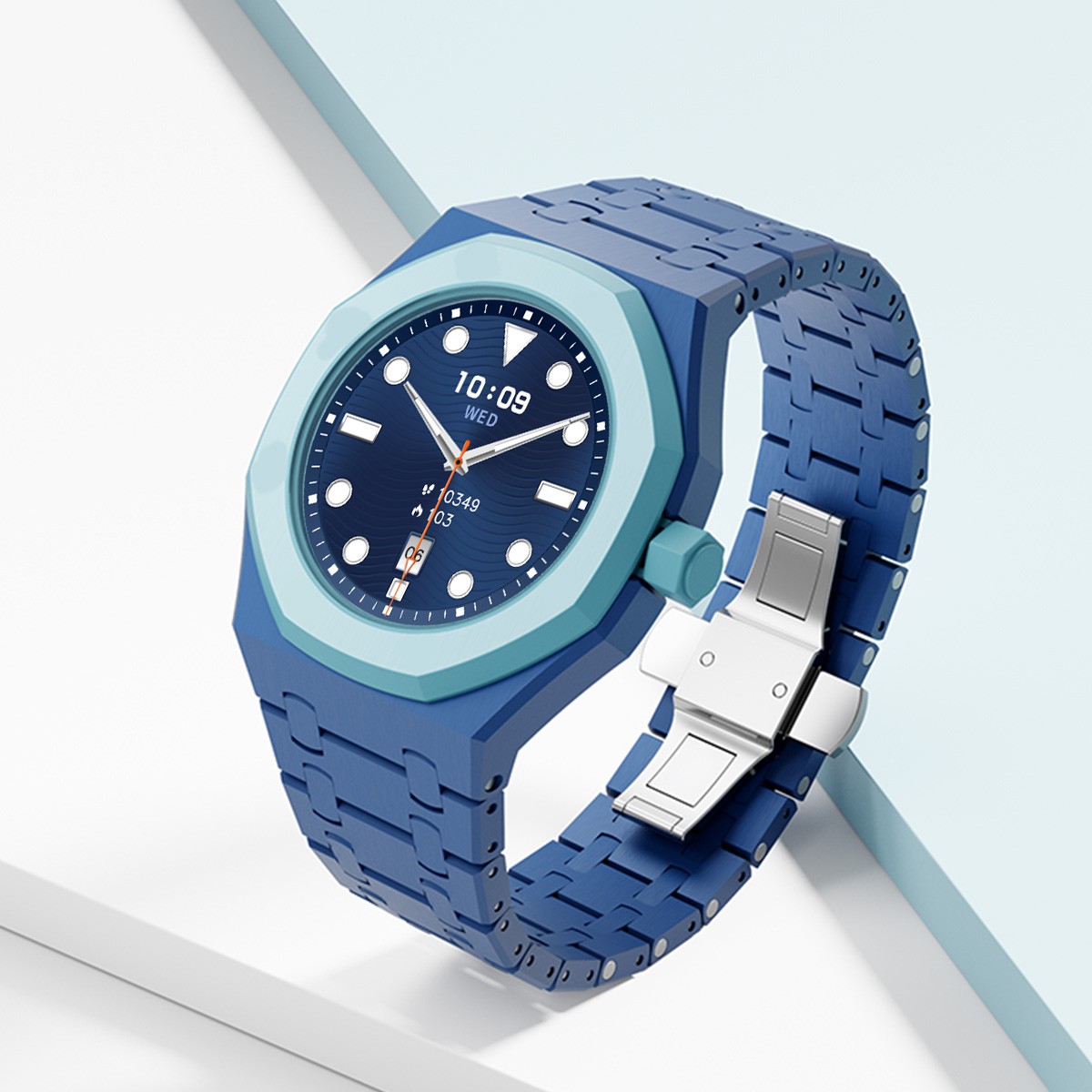 Bioceramics Band Case For Swatch x AP Royal Pop Integrated Link Bracelet Mod Kit