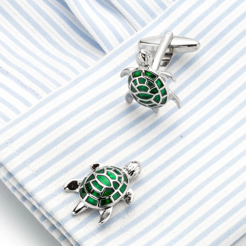 Metal Sea Turtle Cufflinks French Men’s Daily Casual Business Shirt Cuff Links