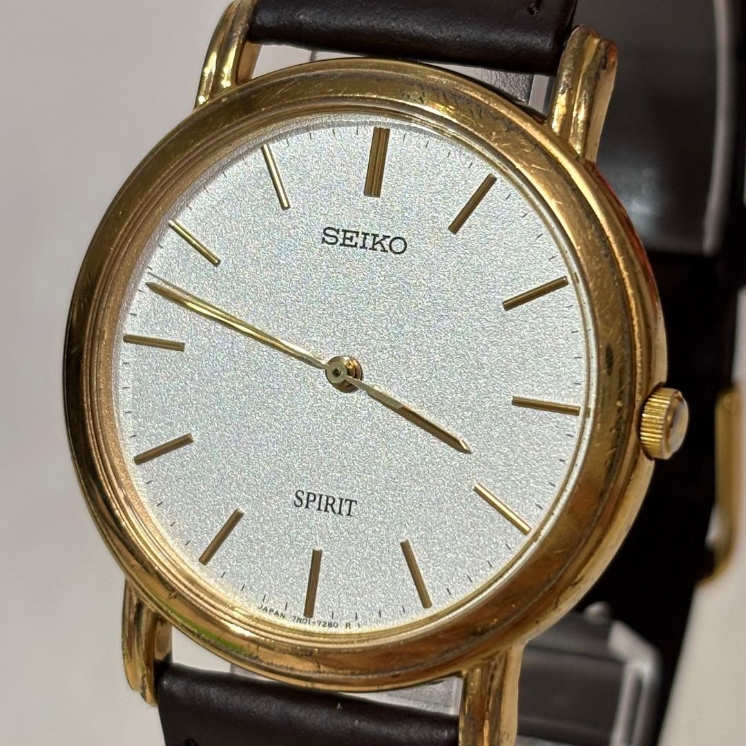 【From Japan】Seiko SEIKO SPIRIT Men’s Watch 7N01-7080 Gold