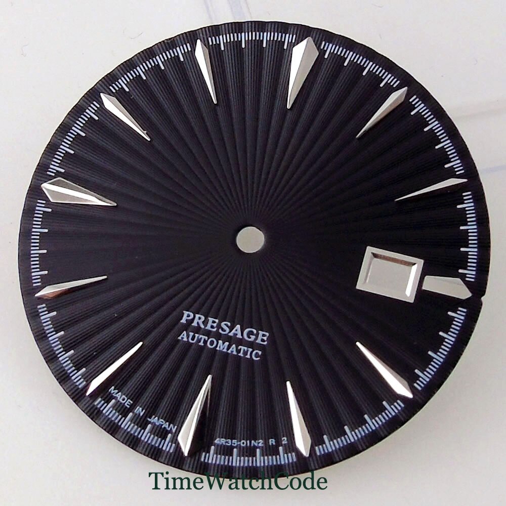 35mm Watch Dial Face Accessories Fit for NH35 NH36 NH38 Movement Date Window