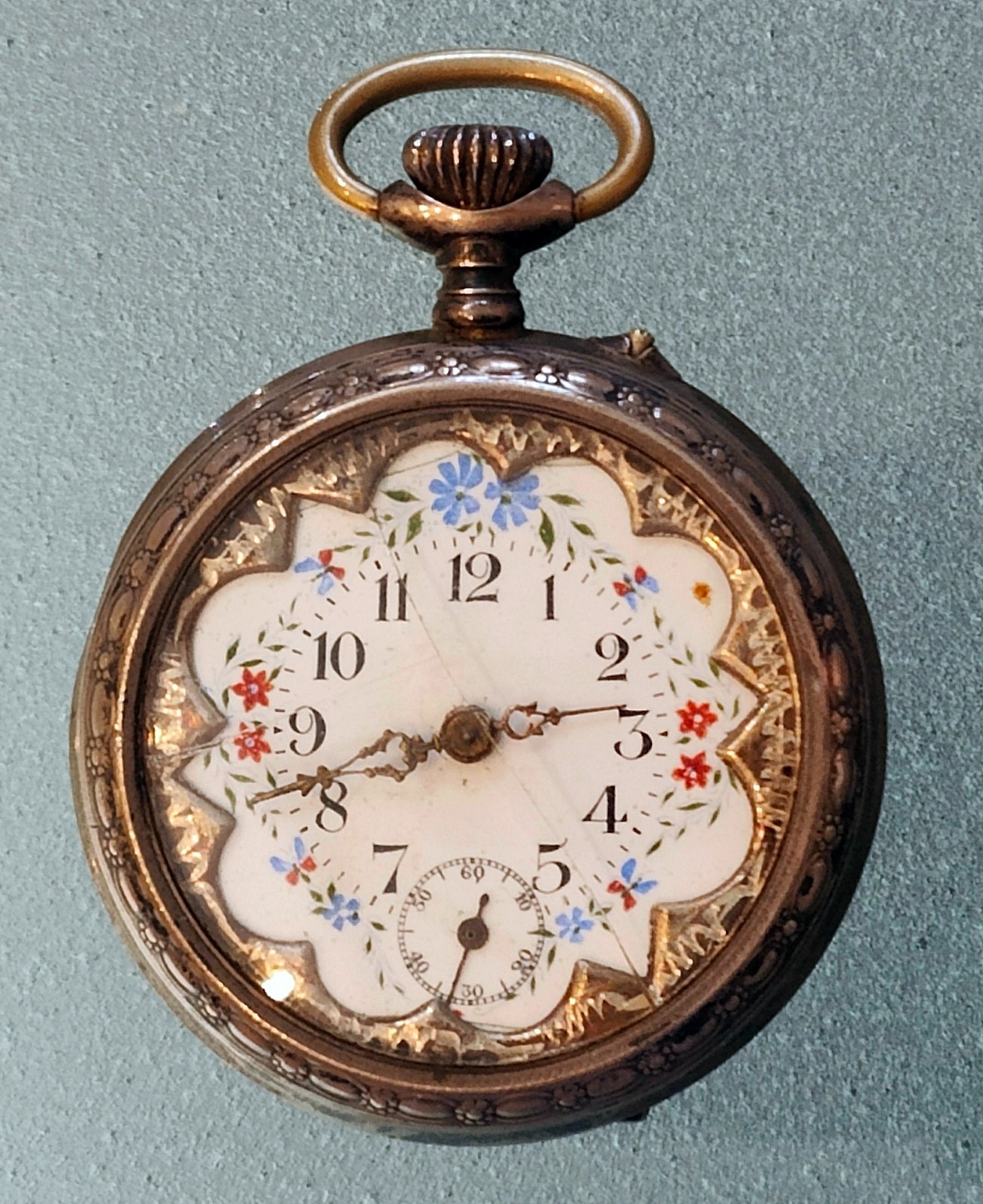 POCKET WATCH REMONTOIR CYLINDER DIAMETER 4.5 CM LATE 800