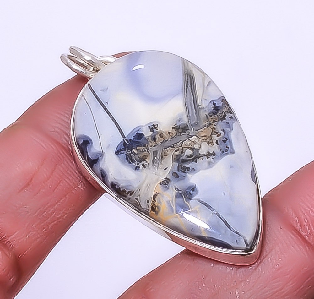Malingano Jasper – Indonesia 925 Sterling Silver Pendant 1.72″ P7313-44