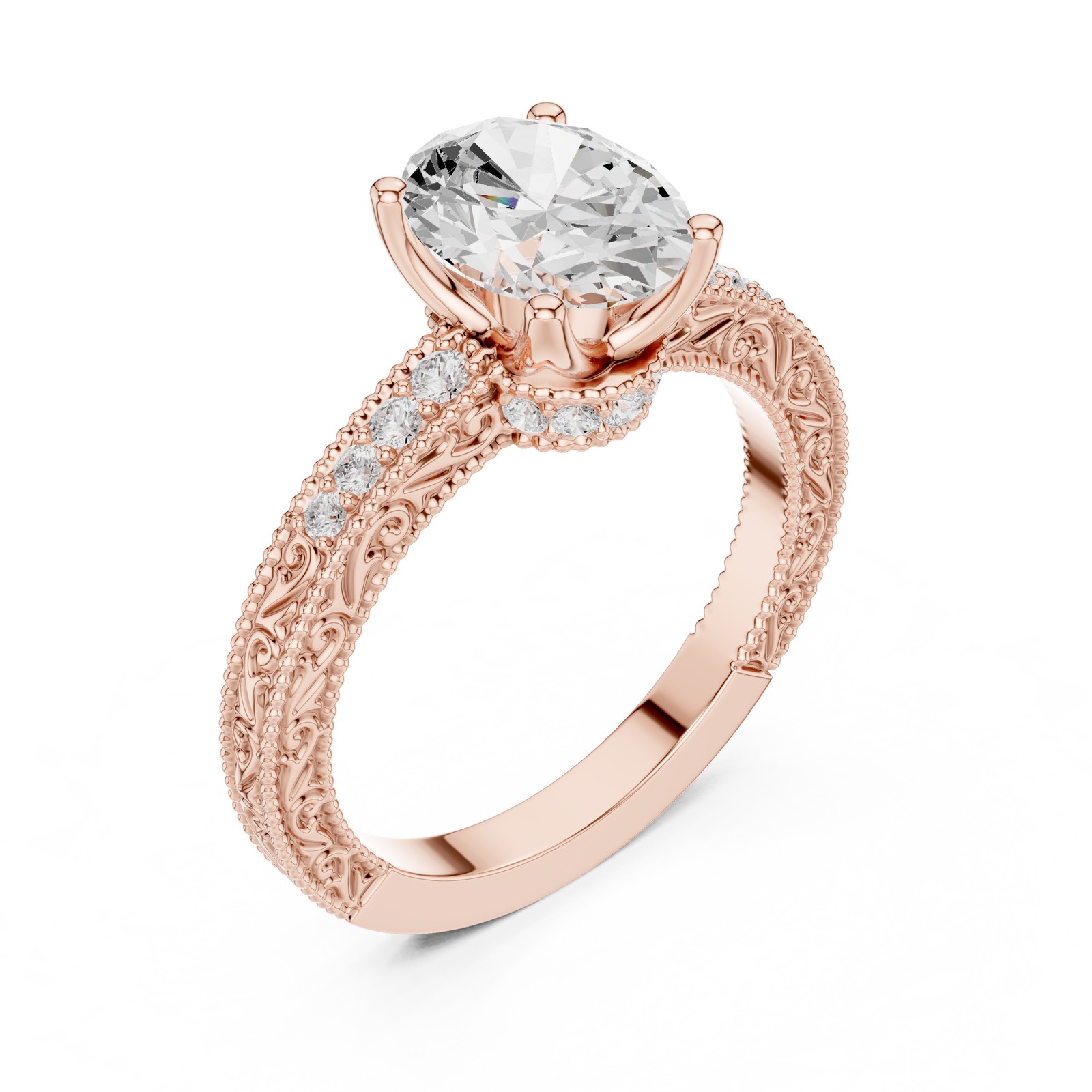 Certified 2.20 Ct Oval Lab Grown Diamond Anniversary Promise Ring 14K Gold Over