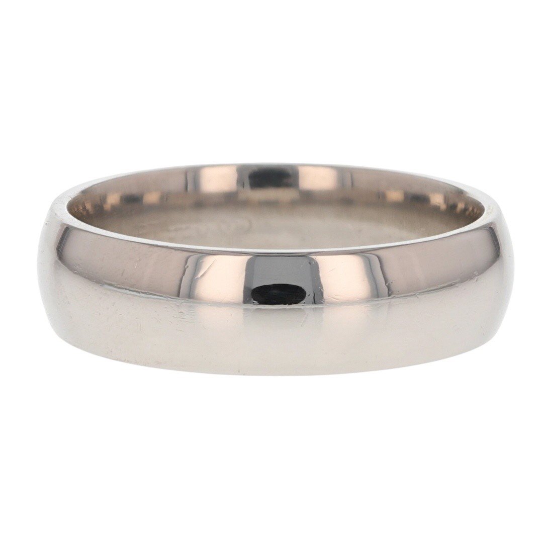 6.2mm Polished Classic Wedding Band Ring Platinum 12.93 Grams Size 9.75
