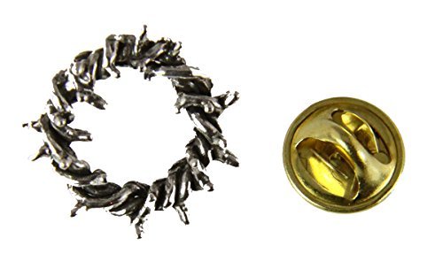 6030513 Crown of Thorns Lapel Pin Tie Tack Brooch Jesus Crucifix Crucify Symbol