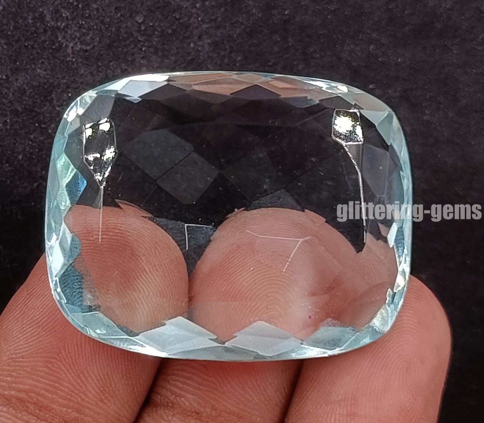 Blue Tourmaline IGL Certified 111.5 Ct Natural Loose Gemstone Cushion Shape D25