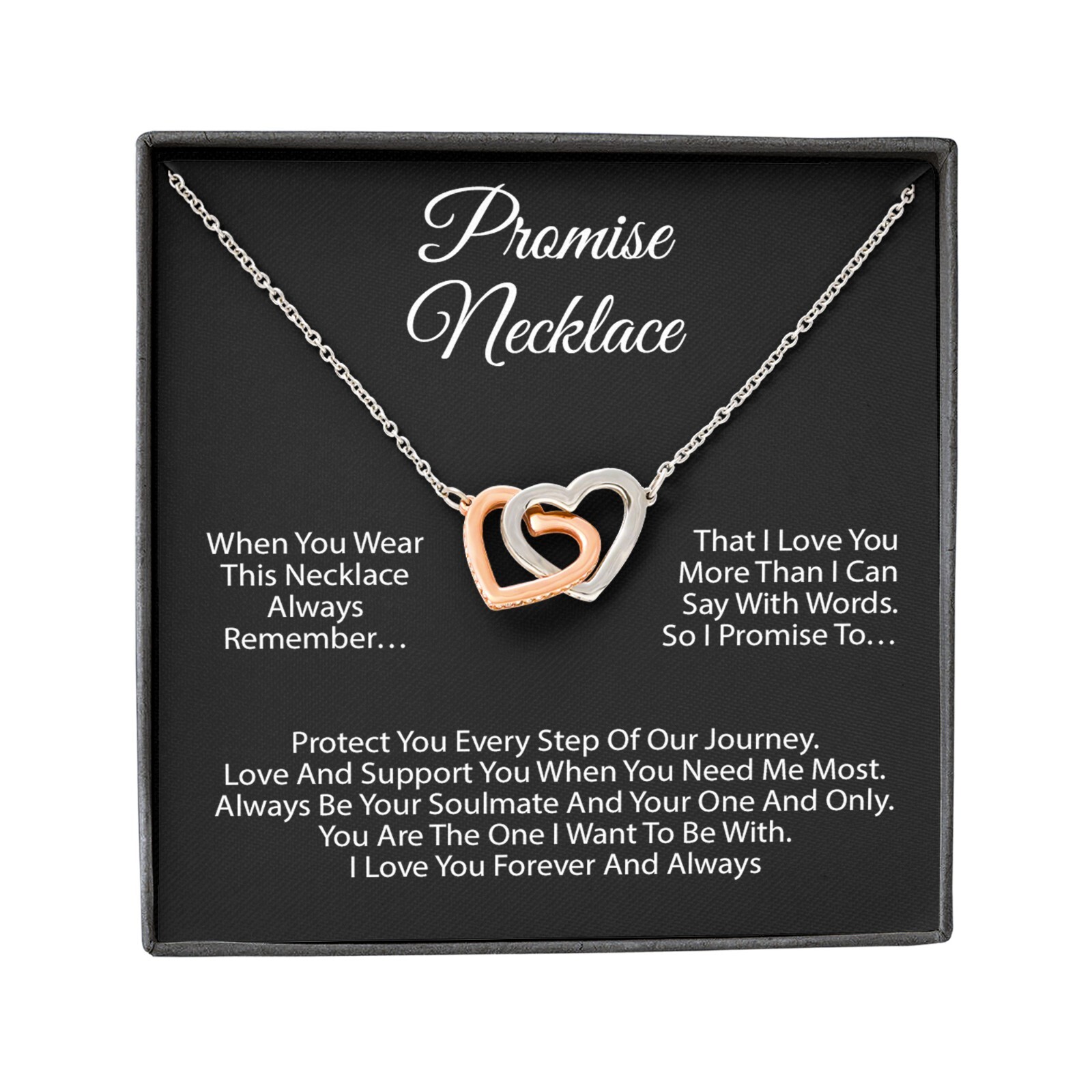 Promise Necklace For Soulmate, Valentine Gift, Birthday Gift, Anniversary Gift