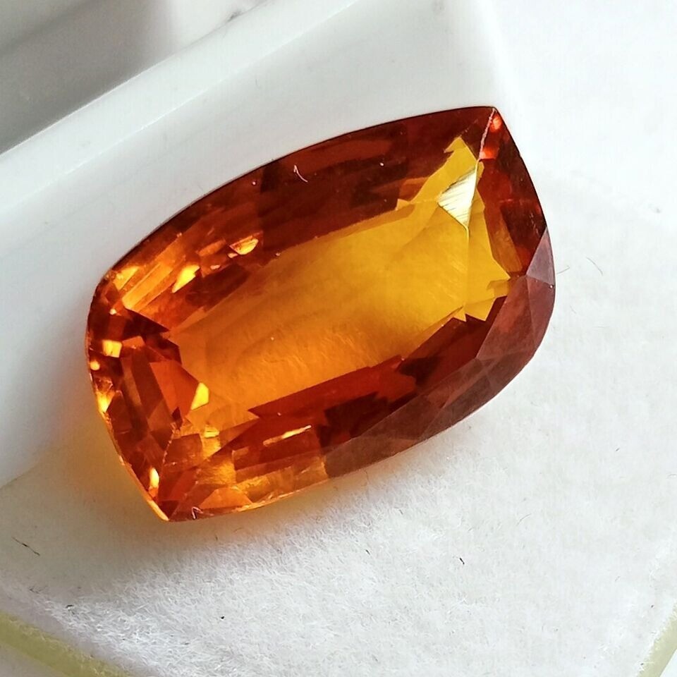 Mogok Painite 12+ Ct Yellow Orange Natural Fancy Cut Certified Loose Gemstone