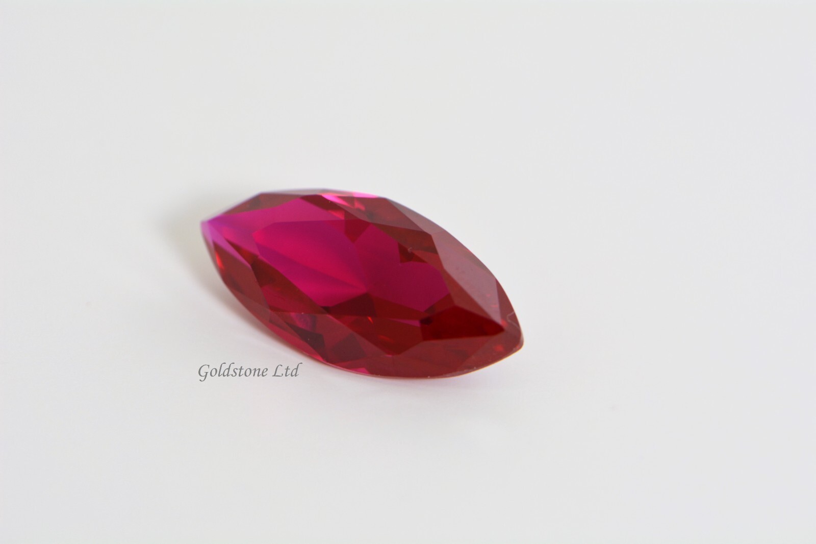 Lab-Created Ruby Marquise Shape Corundum (4×2-24x12mm)