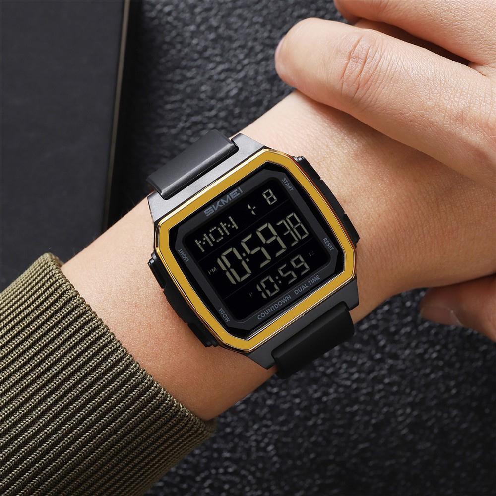 SKMEI Men Watch Electronic Sport Watch LED Alarm Watch Boys Digital Wristwatch