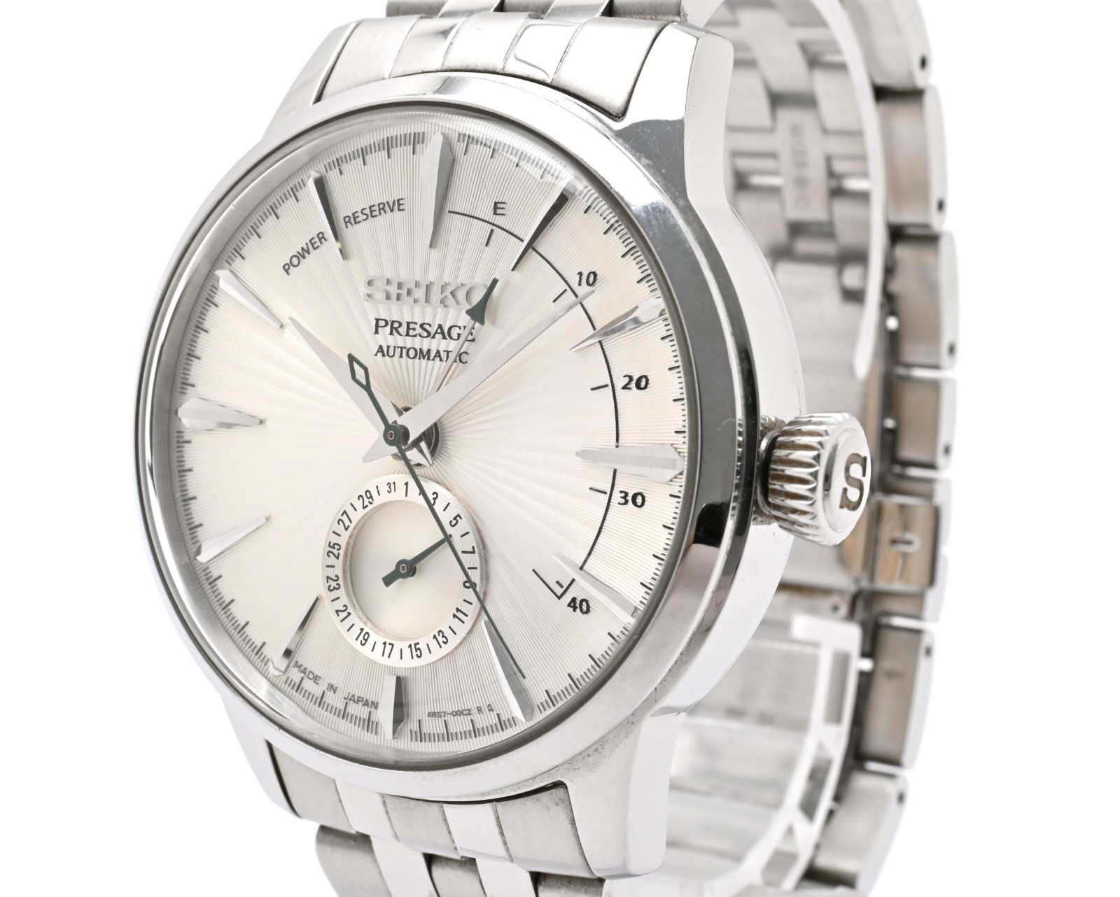 SEIKO Presage 4R57-00E0 SARY079 Silver Dial Date Automatic Men’s Watch JAPAN