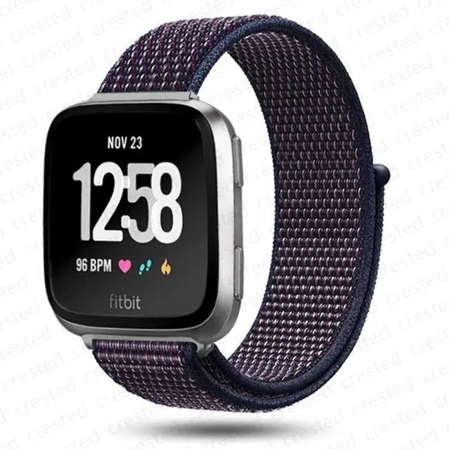 Woven Nylon Strap Sport Wristband Watch Band For Fitbit Versa 4 /3