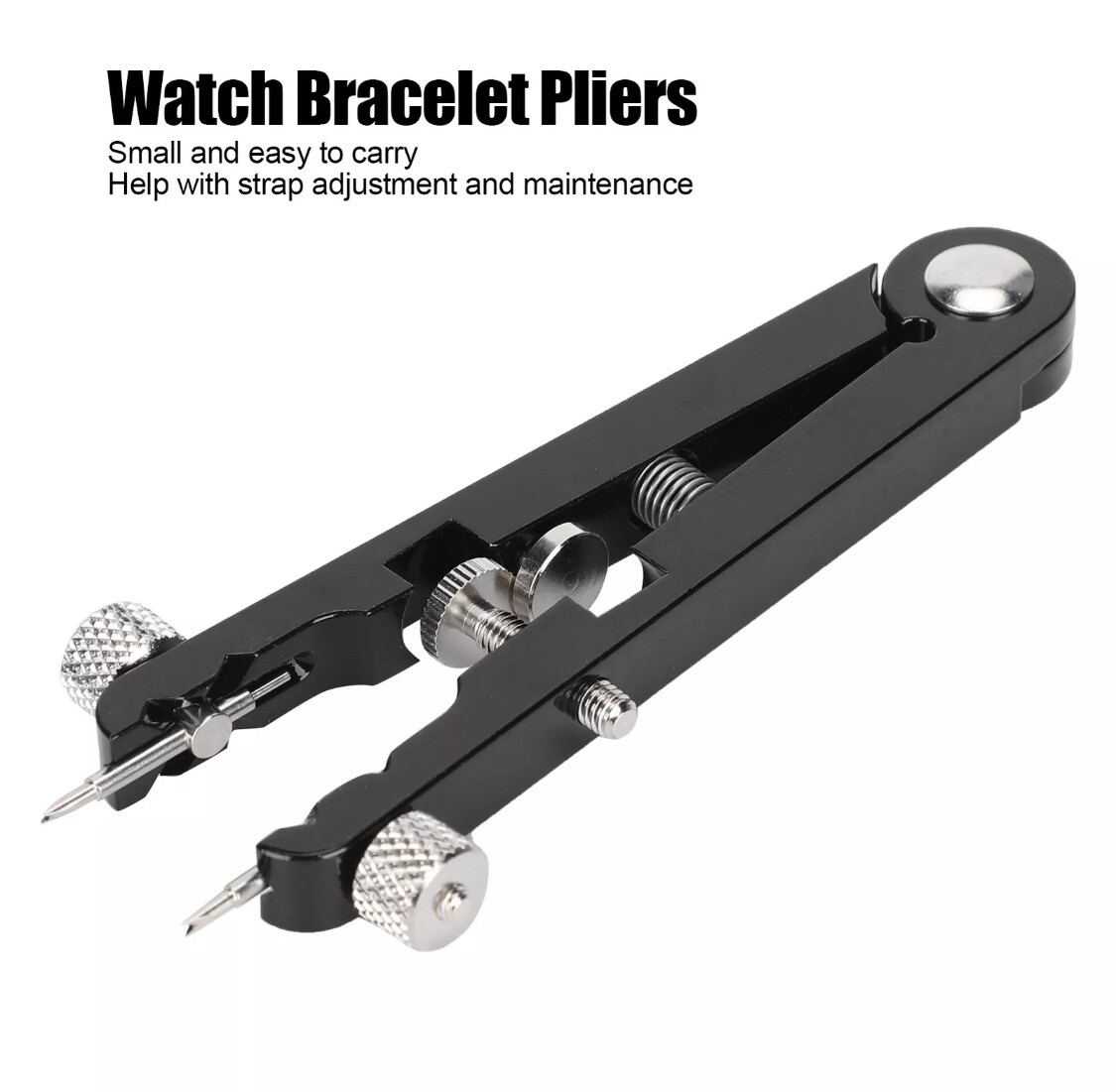 Watch Bracelet Spring Bar Tweezer Removing Tool+8 Pins For ROLEX 6825 Band Kit