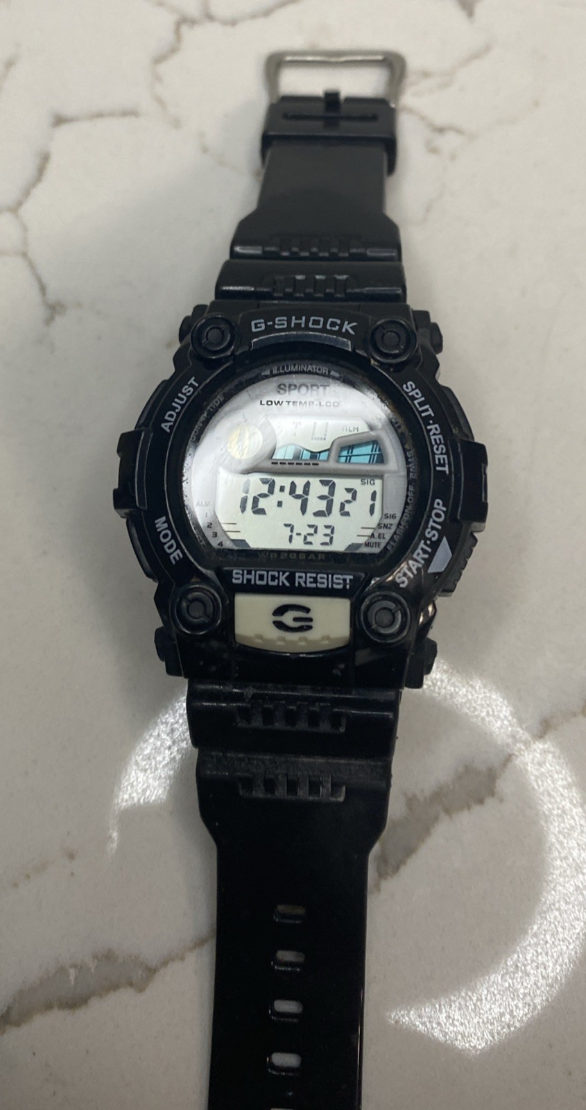 Casio G-Shock WR20BAR Red Black Men’s 200M Quartz Watch Working