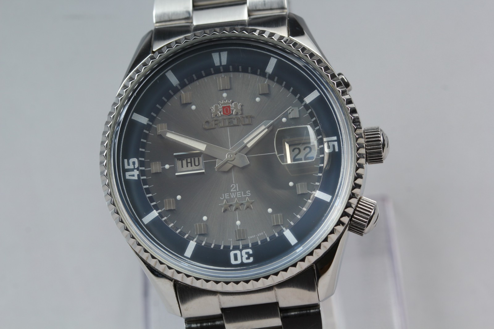 [Near MINT] Orient King Master EM6F-C2 Glay Automatic Men’s From Japan #3415