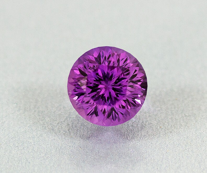 Purple Spinel. Lab Created. Amazing Cut. 5.50 cts. Gorgeous Color & Brilliance.