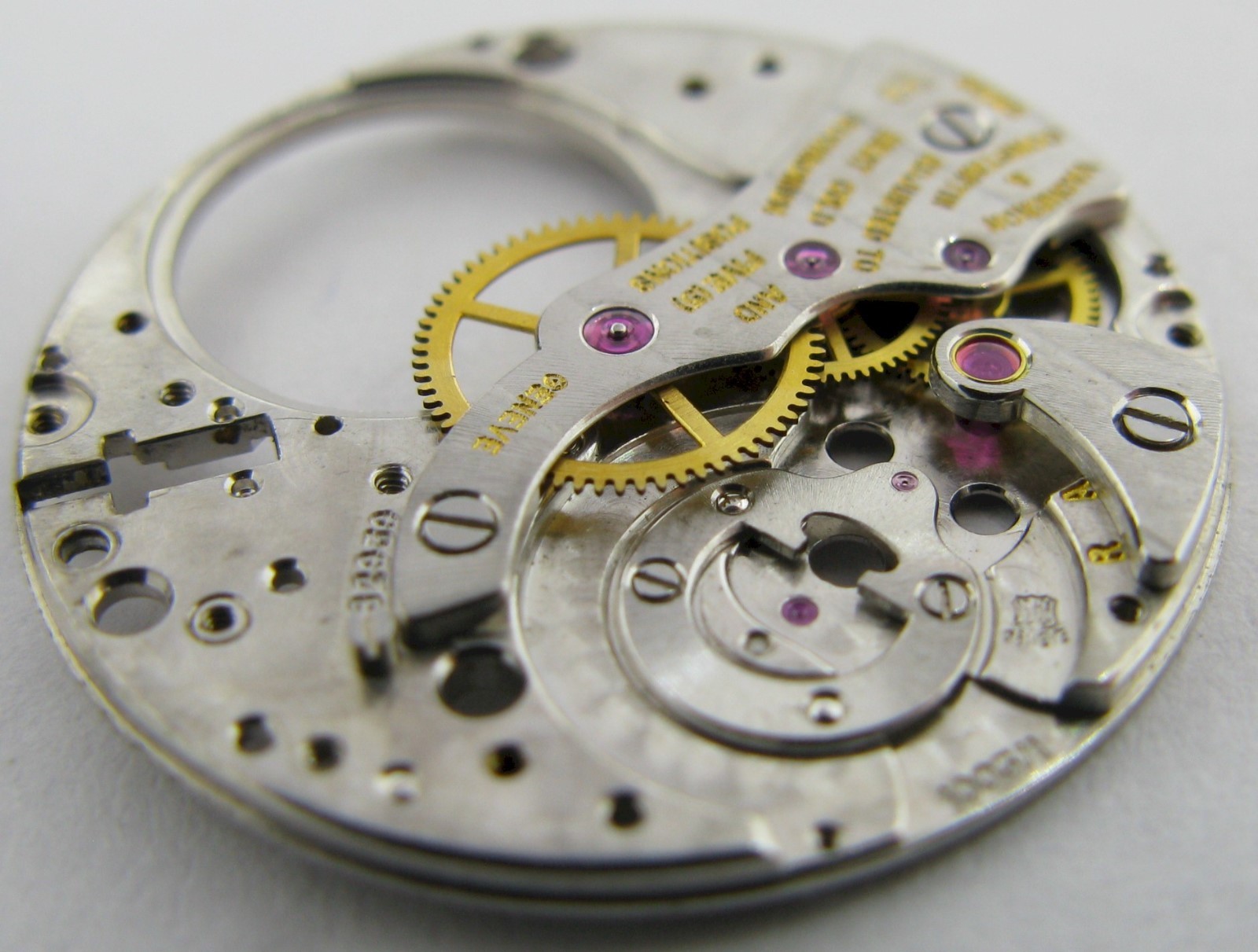 Vacheron Constantin 1003 part: complete main plate + bridges & 3 gears