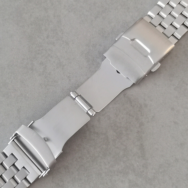 Men’s 18 20 22 24 26mm Heavy Brushed Bracelet Stainless Steel Watch Band Strap