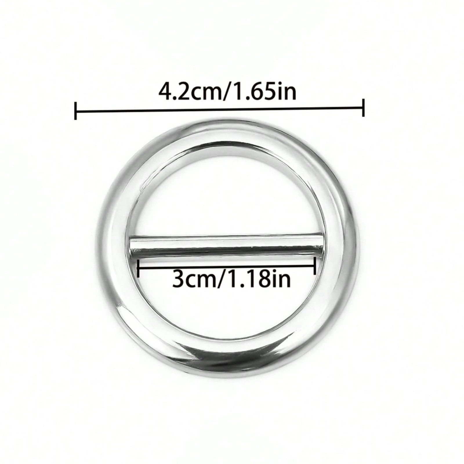 3Pcs Metal Silk Scarf Ring Clip T-Shirt Tie Buckle Holder Women Girls Shawl Gift