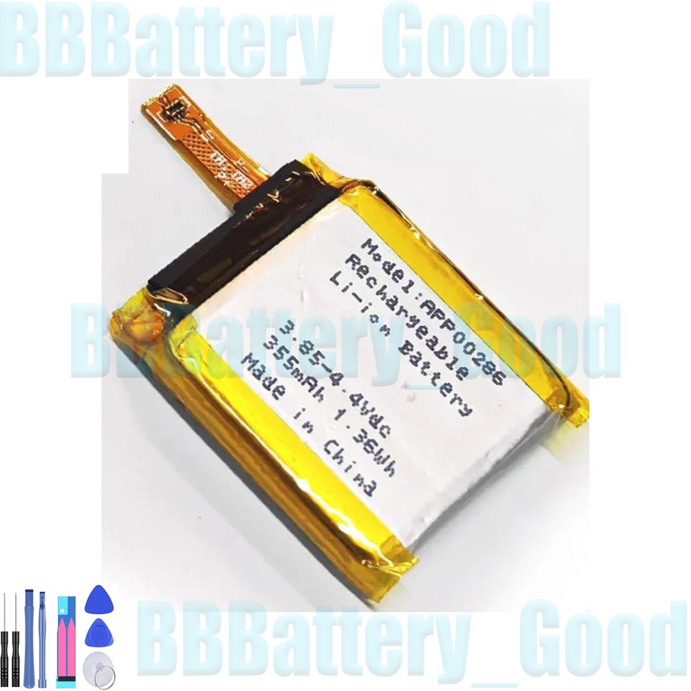 New 3.85V 355mAh Battery For APP00286 Smart Watch Batteria 1ICP5/24/28