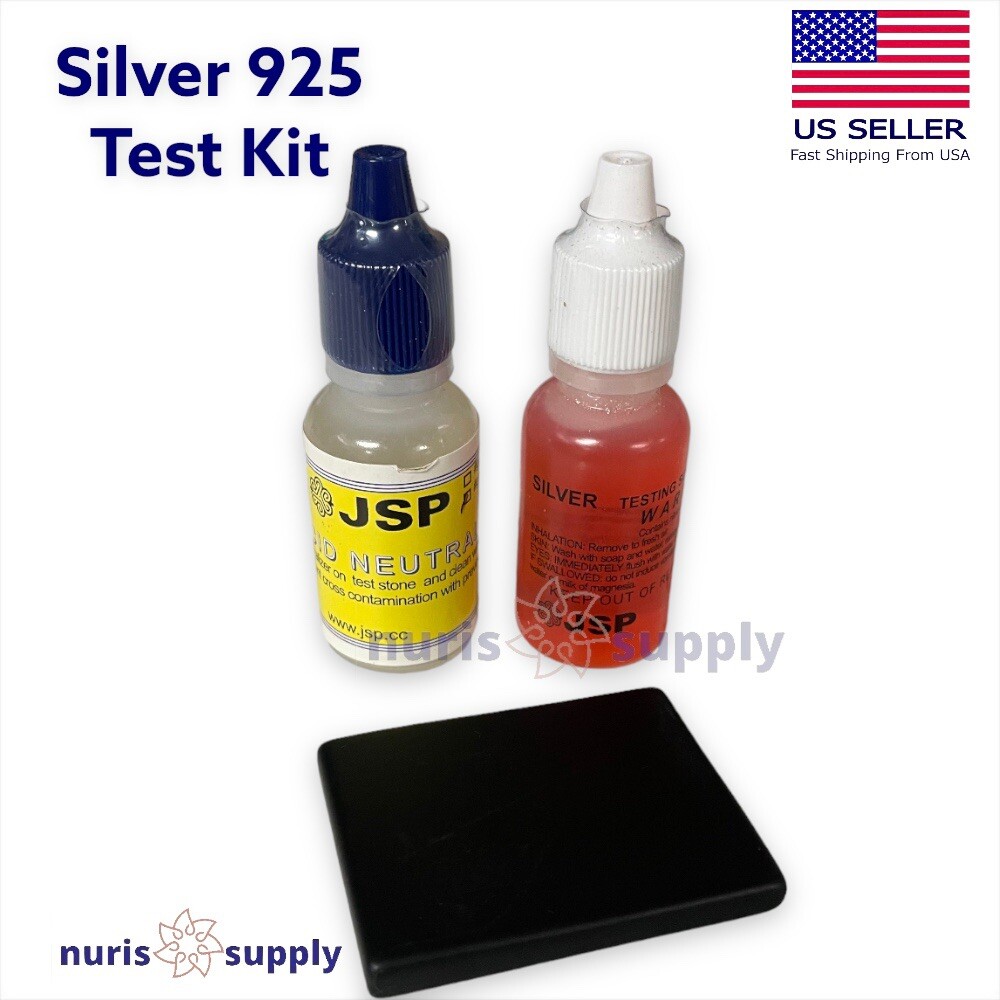 Silver 925 Testing Kit Neutralizer Solution Acid Scratch Stone Test Authenticity