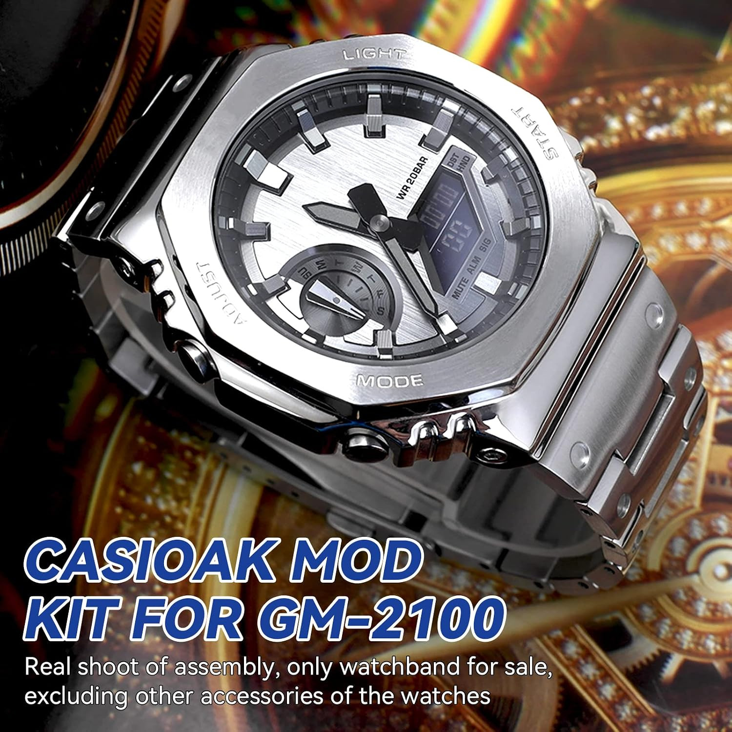 Quick Release Metal Watchband for Casio G-SHOCK GM2100 – 316 Stainless Steel