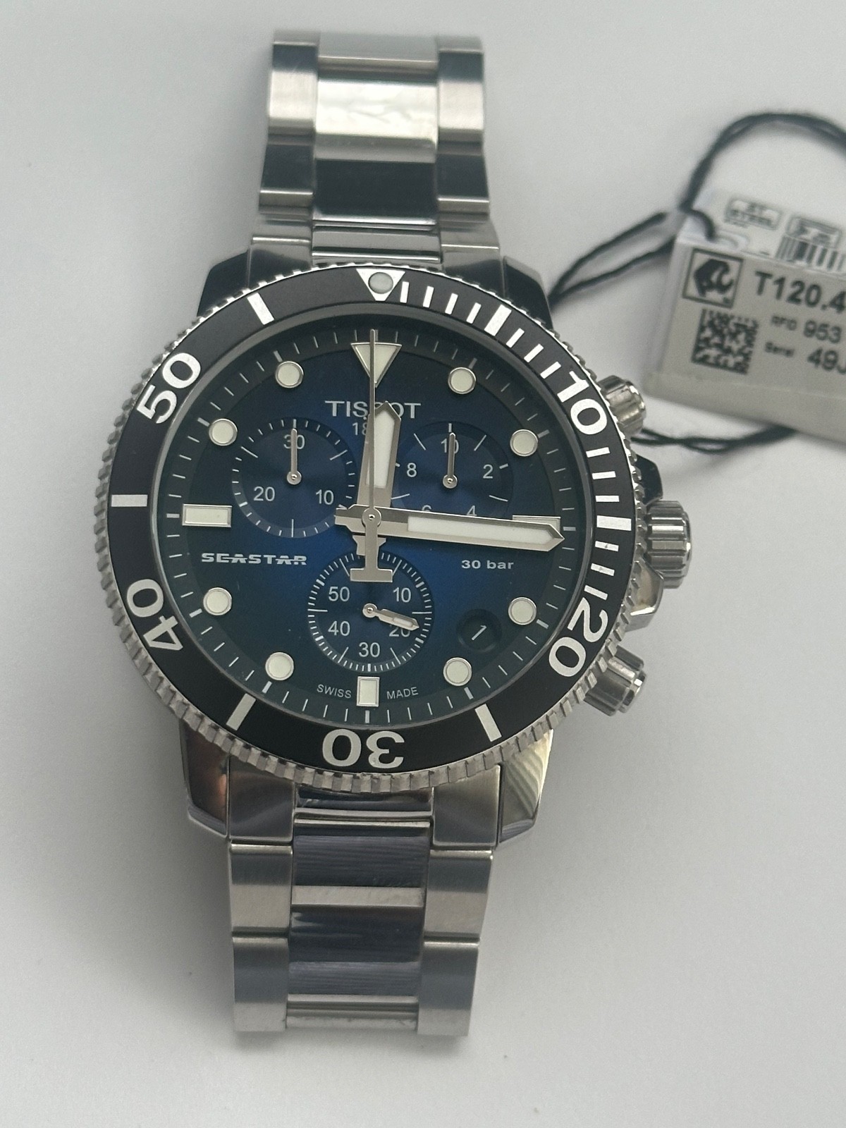 Tissot Seastar 1000 Chrono Blue Gradient Dial Quartz Watch