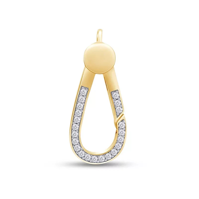 1/2 Ct Diamond Clasp Lock Finding Lab Grown