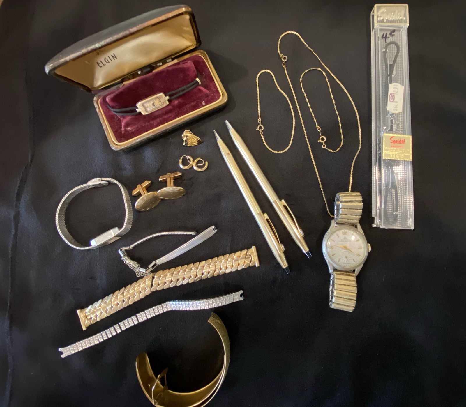 Gold Filled & RGP Jewelry/Pen Lot Some Wearable approximately 200 G ￼