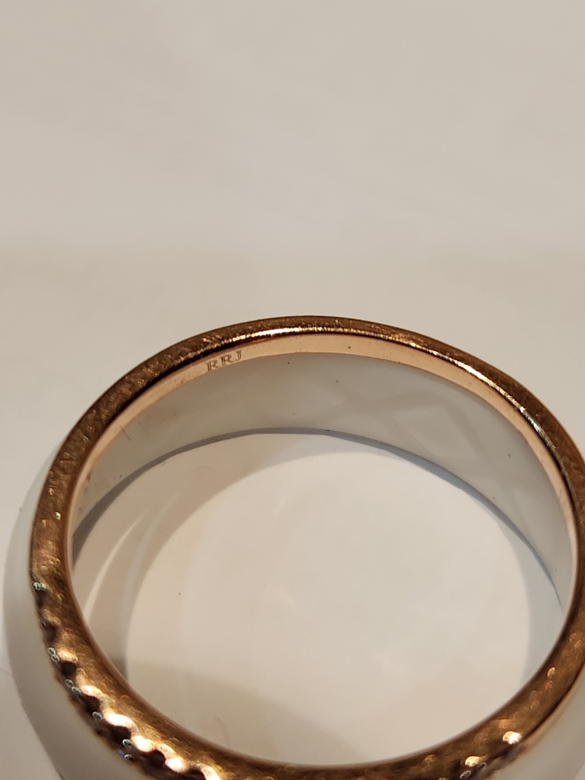 0.35 cttw Natural, Fancy Pink Diamond Band Ring, 14k Gold