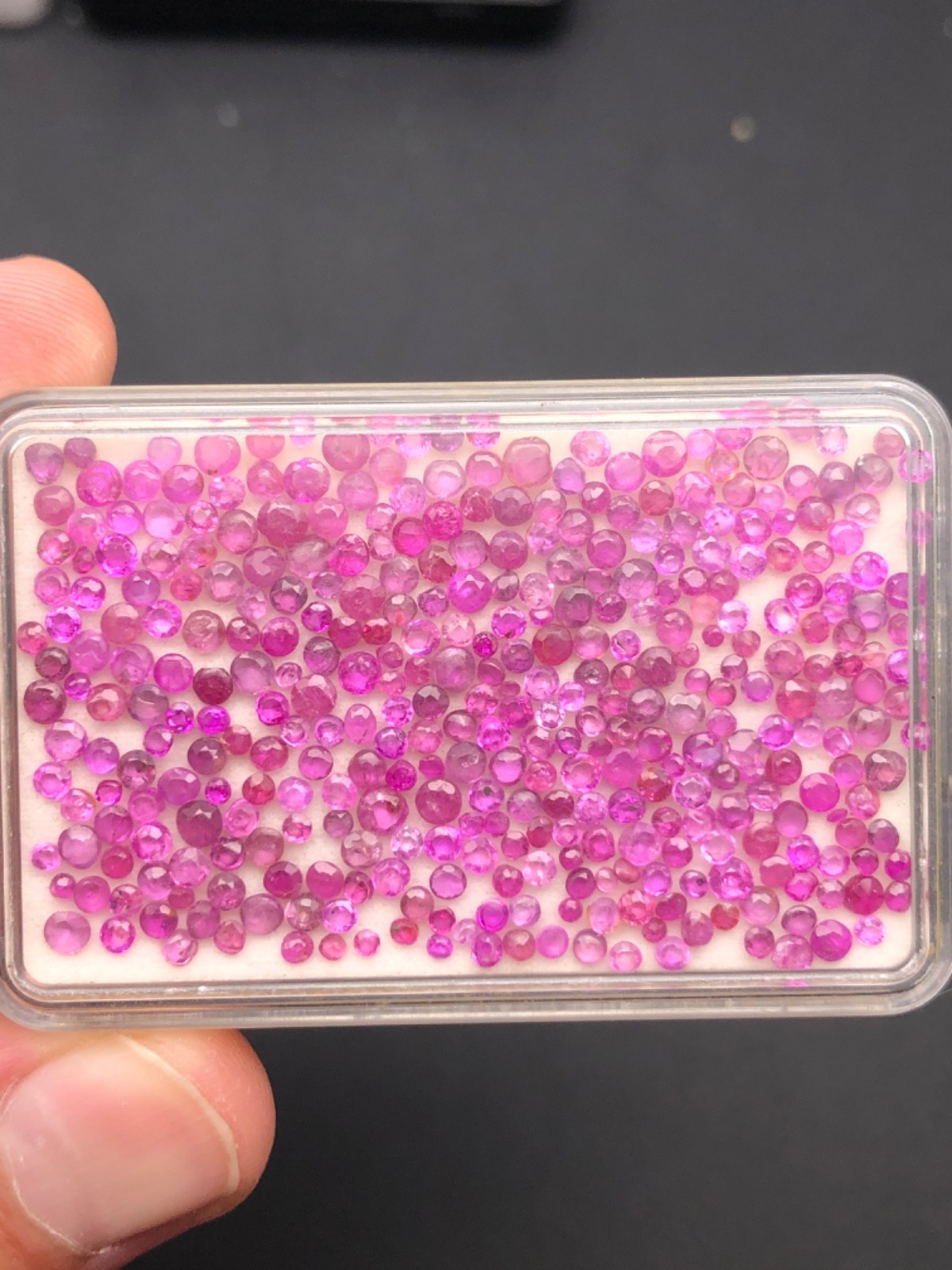 Natural Ruby Lot 20 Ct 200+ Round Cut Loose Red Gemstones Untreated G33