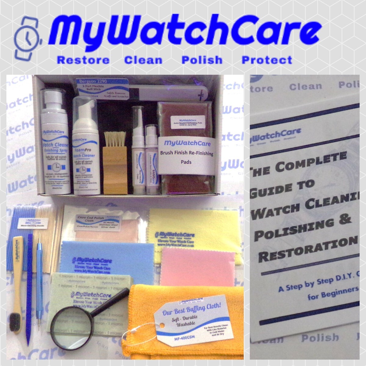 Perfect Gift! Watch Scratch Removal/Cleaning/Polishing Kit-All Luxury Watches!