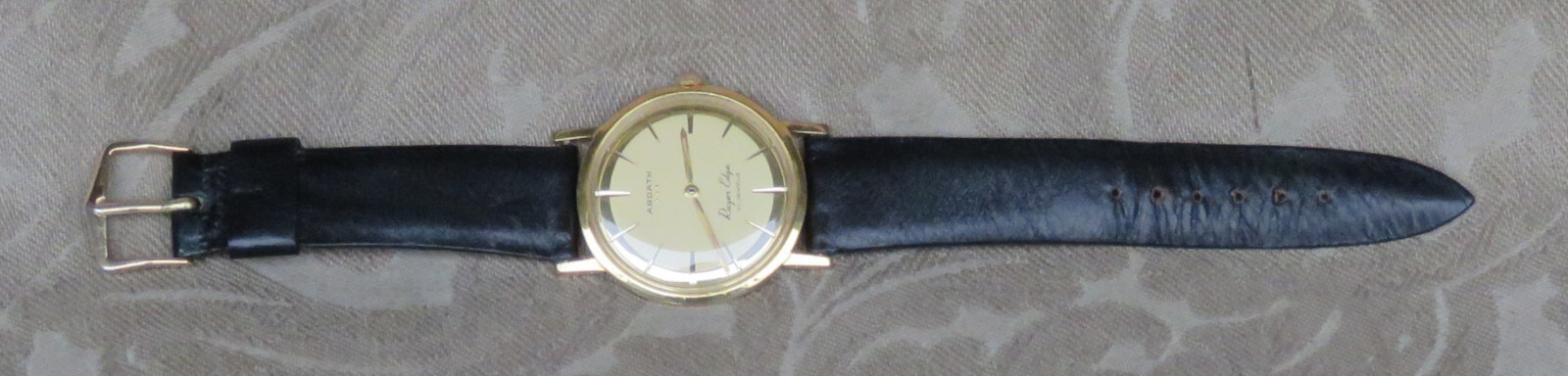 1960 ARDATH RAZOR EDGE 18K GOLD 20MC ETA PESEUX 7001 MANUAL 21J ULTRA THIN WATCH